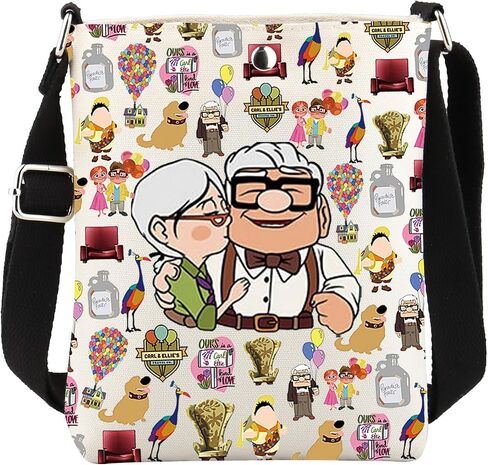 VAMSII Crossbody Bag Movie Merch Carl And Ellie Gift Inspired in Saudi Arabia