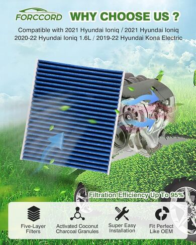 HEPA Cabin Air Filter and Engine Air Filter Fit for Acura MDX 3.5L (2022-2025), Honda Pilot 3.5L (2023-2025) Activated Carbon Cabin Filter Replacement CF11182 17220-61A-A00 in Kuwait