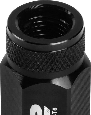 J2 Engineering 20Pcs M12 x 1.25 7075-T6 Aluminum 50mm Open-End Lug Nut w/Socket Adapter (Red) in Saudi Arabia