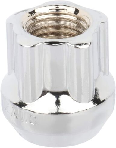 Scitoo 20pcs 12x1.5 Wheel Lug Nuts المفتوحة المصوّرات Lug Lug + 1 مقبس مفتاح ملاءمة لـ Cadillac for Chevrolet for Dodge for GMC for Honda for Oldsmobile for Toyota Oem Factory Chrome in Saudi Arabia