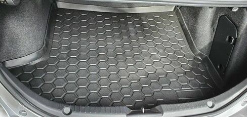 بطانة البضائع-حصيرة جذع لـ Mazda 3 سيدان 2014-2018-حصائر جذع مقاومة للطقس للسيارات ذات الشفاه المرتفعة-مطاطية حصيرة السيارة غير المنقولة-سهلة التثبيت-تصميم مسبق بالليزر in Saudi Arabia