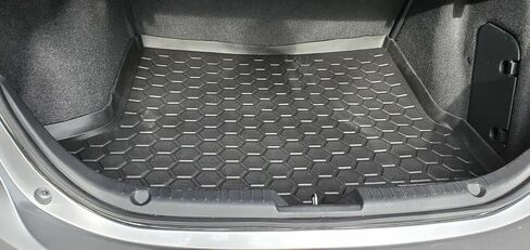 بطانة البضائع-حصيرة جذع لـ Mazda 3 سيدان 2014-2018-حصائر جذع مقاومة للطقس للسيارات ذات الشفاه المرتفعة-مطاطية حصيرة السيارة غير المنقولة-سهلة التثبيت-تصميم مسبق بالليزر in Saudi Arabia