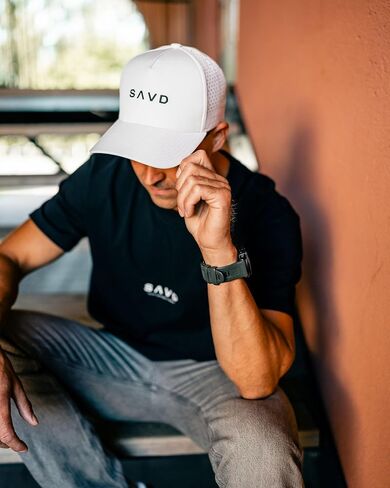 قبعة Sav Debuged Snapback-CAMRINTY GYM & LIGESSELE CAP ، شبكة تنفس ، شعار مطرز وقلوب ، مقاومة للماء in Saudi Arabia