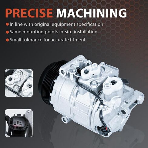 ضاغط تكييف الهواء و A/C القابض لـ 10807JC ضاغط Mercedes-Benz SL63 AMG 6.3L 2009 2011-2012 لـ Mercedes-Benz CL55 AMG 5.5L 2001-2002 لـ Mercedes-Benz SL55 AMG 5.5L 2003-2008 in Kuwait