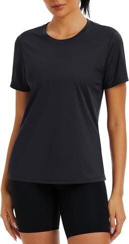 Women's Short Sleeve Shirts Workout Tops UPF 50+ Sun Protection Tee Quick Dry Athletic Rash Guard T-Shirt in Kuwait
