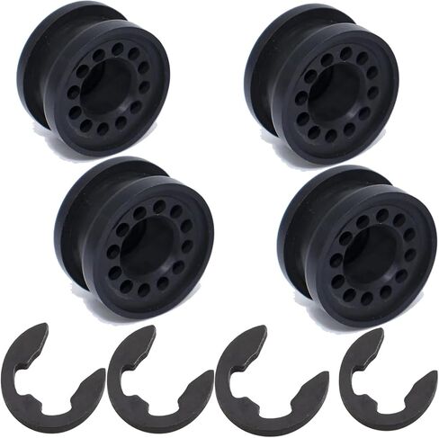 2PCS Transfer Case Shift Linkage Bushing Kit with E-Clips - Compatible with Dodge Ram 1500/2500/3500 - Replaces OEM# 68078975AA, 68078974AA in Saudi Arabia