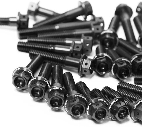 Autobahn88 Motorcycle Engine Bolt Dress-up Kit, compatible with Suzuki GSX-R 1000 2005-2008 (Black) (Set of 26) in Saudi Arabia