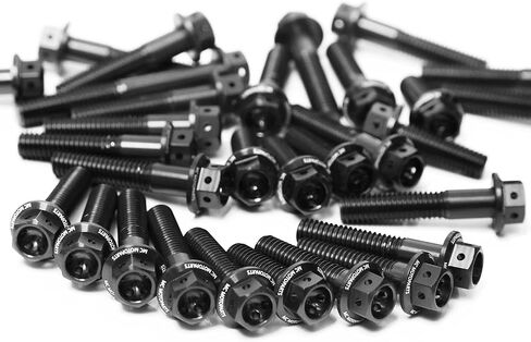 Autobahn88 Motorcycle Engine Bolt Dress-up Kit, compatible with Suzuki GSX-R 1000 2005-2008 (Black) (Set of 26) in Saudi Arabia