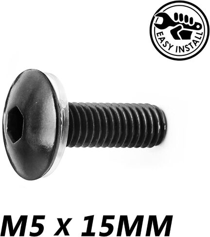 Autobahn88 Motorcycle Engine Bolt Dress-up Kit, compatible with Suzuki GSX-R 1000 2005-2008 (Black) (Set of 26) in Saudi Arabia