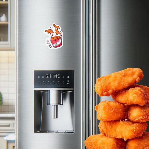 Magnet Me Up Sir, Those are My Emotional Support Chicken Nuggets Dino Nugget Meme Culture Automotive Magnet Decal, 4x6 inch, for Car, Truck SUV, Funny Humorous Magnet, Crafted in USA in Saudi Arabia
