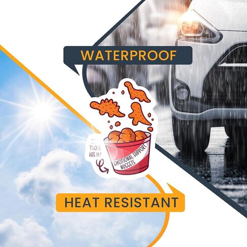 Magnet Me Up Sir, Those are My Emotional Support Chicken Nuggets Dino Nugget Meme Culture Automotive Magnet Decal, 4x6 inch, for Car, Truck SUV, Funny Humorous Magnet, Crafted in USA in Saudi Arabia