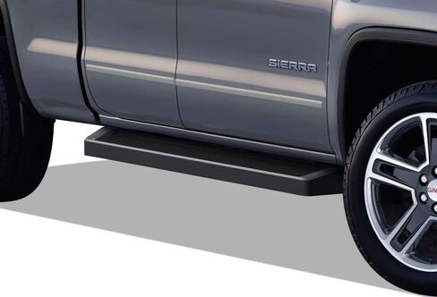 APS Running Boards (Nerf Bars Steps) Compatible with Chevy Silverado GMC Sierra 2007-2018 Double Cab Extended Cab & 2500 HD 2019 (Exclude 07 Classic)(Include 19 1500 LD) (Black Running Board) in Saudi Arabia