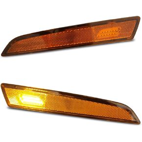 FV 2 قطعة LED الجانب ماركر مؤشر ضوء المصباح لفولفو VN VNL VNM 2004-2015 كروم (F01042-2) in Kuwait