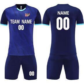 Youth Kids Football Shirt Uniform Sports Clothes Gift Personalize Soccer Jersey for Boys Girls in Kuwait