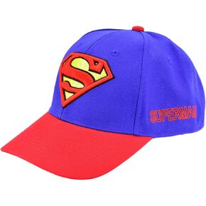 DC Comics Superman Snapback Hat, Embroidered Logo Adult Baseball Cap with Flat Brim, Navy, One Size in Saudi Arabia