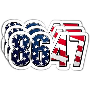 3 Pack 86 47 Anti Trump 8647 Anti MAGA Car Stickes - Anti Trump Vinyl Sticker Laptop Decal Car Bumper Window Waterproof Sticker in Saudi Arabia