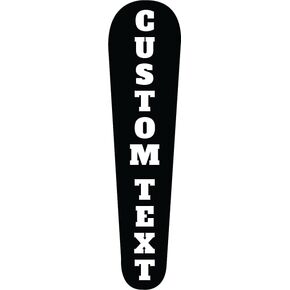 Kustom Cycle Parts Premium Aftermarket Custom Text Metal Dash Panel Console Insert! Fits Harley Davidson 2008-2020 Street Glides and 2010-2020 Road Glides. Easy Install! (Black Background) in Kuwait