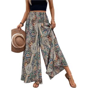 فيردوسا نساء بوهو بيزلي السراويل السراويل الساقية عريضة الساق الطويلة in Kuwait