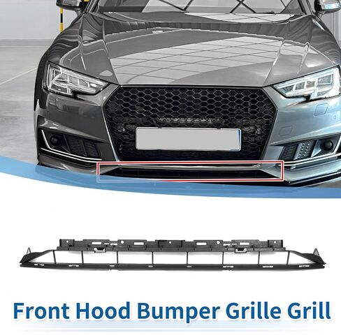X AUTOHAUX No.8W0807683A Front Lower Hood Bumper Grille Grill for Audi A4 B9 2016-2018 Front Lower Bumper Kidney Grille Grill Sport Style Black in Saudi Arabia