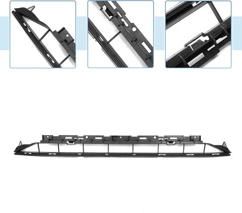 X AUTOHAUX No.8W0807683A Front Lower Hood Bumper Grille Grill for Audi A4 B9 2016-2018 Front Lower Bumper Kidney Grille Grill Sport Style Black in Saudi Arabia