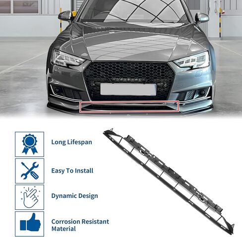 X AUTOHAUX No.8W0807683A Front Lower Hood Bumper Grille Grill for Audi A4 B9 2016-2018 Front Lower Bumper Kidney Grille Grill Sport Style Black in Saudi Arabia