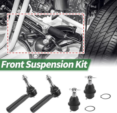 X AUTOHAUX 4 Pcs Front Suspension Kit Outer Tie Rod Ends Lower Ball Joint for Chevrolet Silverado 1500 2007-2013 No.K500007/ES800223 in Saudi Arabia