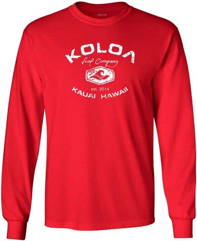 Koloa Surf Vintage Logo Heavy Cotton Long Sleeve T-Shirts in Regular, Big & Tall in Saudi Arabia