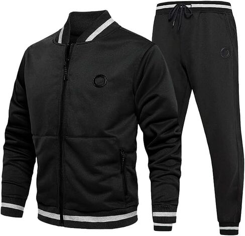 Men's Tracksuits 2 Piece Set Hoodie Sweatsuits for Men Athletic Jogging Suit Casual Outfits with Full Zip in Saudi Arabia
