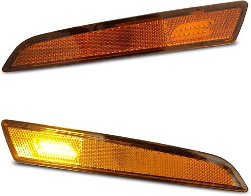 FV 2 قطعة LED الجانب ماركر مؤشر ضوء المصباح لفولفو VN VNL VNM 2004-2015 كروم (F01042-2) in Kuwait