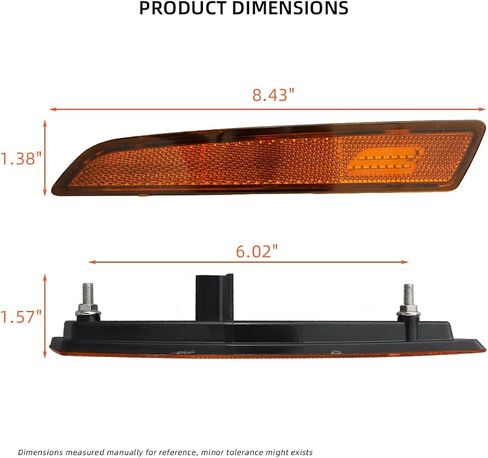 FV 2 قطعة LED الجانب ماركر مؤشر ضوء المصباح لفولفو VN VNL VNM 2004-2015 كروم (F01042-2) in Kuwait