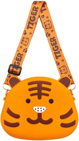 Kawaii Crossbody Bag for Little Girl Cute Panda Coin Purse Soft Silicone Purse Adjustable Shoulder in Saudi Arabia