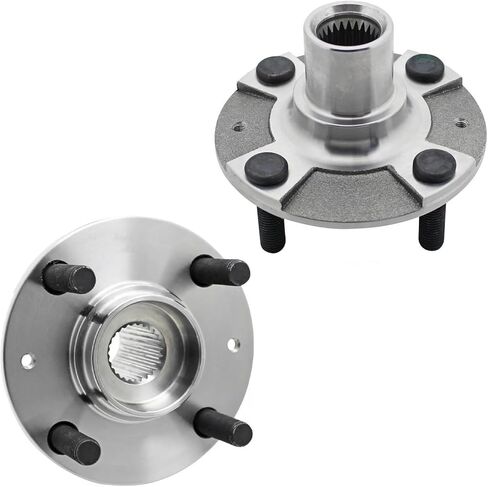 Detroit Axle - FWD Front Wheel Hubs Kit for Hyundai 2012-2017 Accent ، 2 Wheel Hubs Assembly 2 Wheel Bealings 2013 2014 2015 2015 Replacement in Kuwait