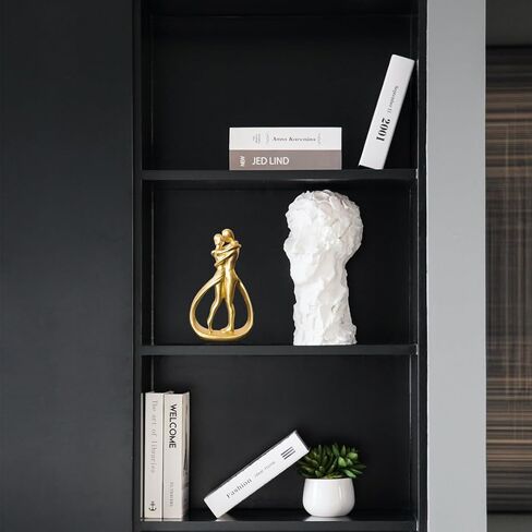 Zayookey Lovers Embrace Statue Romantic Love Figurine Couple Hugging Sculptures Modern Bookshelf Decor Home Decor Aesthetic Sculpture for Office Desk Bedroom Living Room (Lovers) in Kuwait