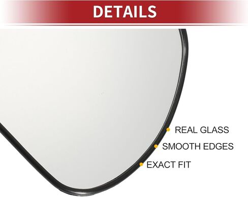 ACROPIX CAR REARVIEW LEFT DRIVER Side Mirror Glass لـ Hyundai Santa Fe 2010-2012 مع لوحة دعم 876113J110 - حزمة 1 in Saudi Arabia