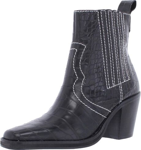 Steve Madden Womens Geniva Animal Print Square Toe Ankle Boots in Saudi Arabia
