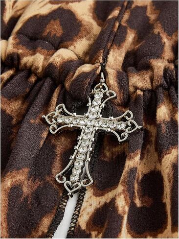 Milumia Line's Leopard Printless Halter Top Y2K Punk Ruffle Tank Tops in Kuwait