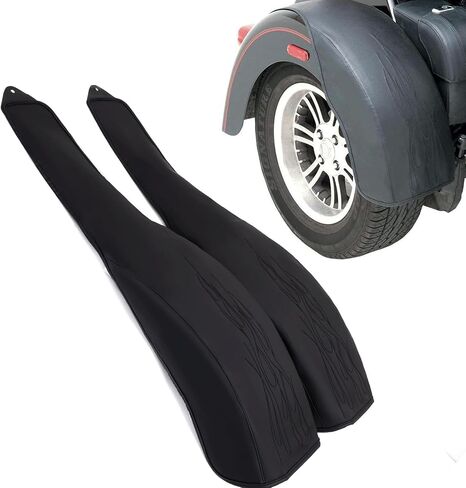 Flame الخلفي Trike Fender Bra for Harley Tri Glide Ultra Classic Flhtcutg 2009-2023 ، Street Glide Trike Flhxxx 2010-2011 ، Pu Leather in Kuwait