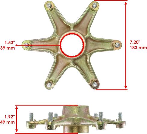 Caltric Rear Axle Collar with Sprocket Compatible with Yamaha Warrior 350 YFM350 1989-2004 in Saudi Arabia