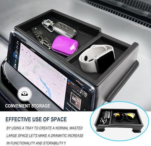 Ruiya 2024 Accord(Hybrid/Sport/EX-L/Sport-L/Touring) Behind Screen Organizer for Honda Accord 2025 Accessories Dash Storage Tray Compatible with 2023 2024 2025 Honda Accord (Only Fit Accord 12.3") in Saudi Arabia