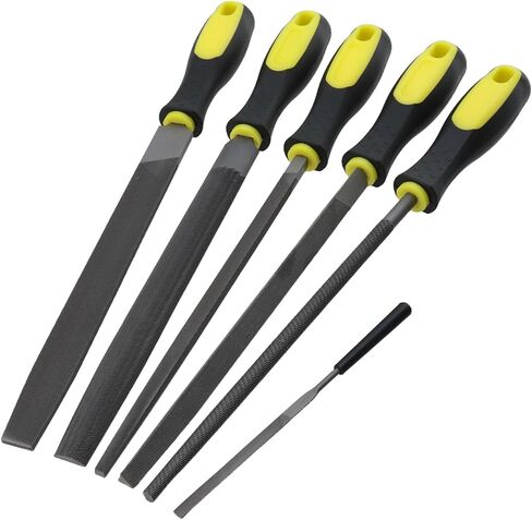 6inch Length Flat File, High Carbon Steel Hand File with Ergonomic Handle for Removing, Refining, Shaping and Scraping Projects in Saudi Arabia