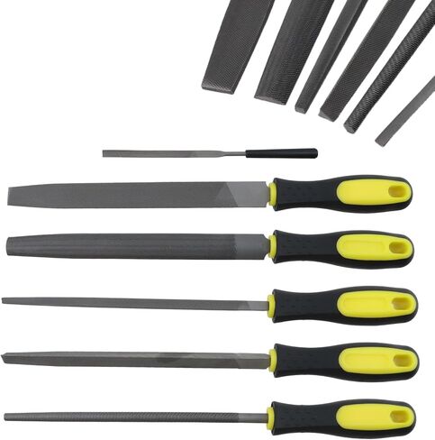 6inch Length Flat File, High Carbon Steel Hand File with Ergonomic Handle for Removing, Refining, Shaping and Scraping Projects in Saudi Arabia