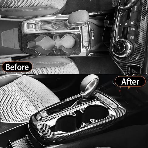 YOUTOOCAR Gear Shift Panel Cover Trim Compatible with Chevy Trax 2024-2025 Accessories (Carbon Fiber Pattern) in Saudi Arabia