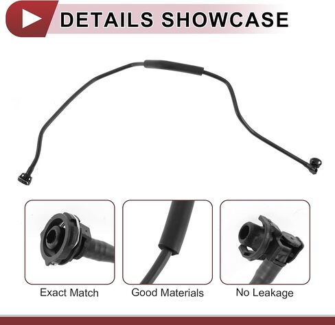 1 PC BRAYIATIAR HOSE لـ LAND ROVER RAVER ROVER VELAR 2018-2021 محرك تبريد خرطوم المياه رقم LR091814 الأسود البلاستي in Kuwait
