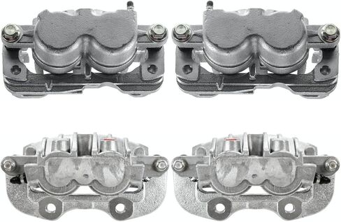 AutoShack Front and Rear Brake Calipers Set of 4 Assembly with Bracket Replacement for Chevrolet Silverado 1500 Classic GMC Sierra 1500 Classic Yukon 4WD Driver and Passenger Side Kit BCPKG00770 in Saudi Arabia