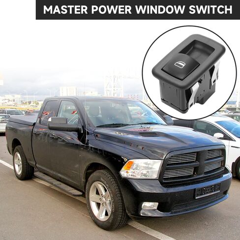 Rear Left Right Passenger Side Power Window Switch - Compatible for Dodge for Ram 1500 2009-2012 for Ram 2500 3500 2010-2012 - Replace Part 4602864AC, 4602864AB in Saudi Arabia