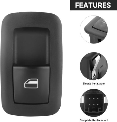Rear Left Right Passenger Side Power Window Switch - Compatible for Dodge for Ram 1500 2009-2012 for Ram 2500 3500 2010-2012 - Replace Part 4602864AC, 4602864AB in Saudi Arabia