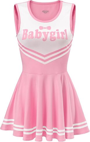 Littleforbig Women Somplessiss بشكل عام Babygirl Cheer Bodycon Mini Dress Skirt in Saudi Arabia