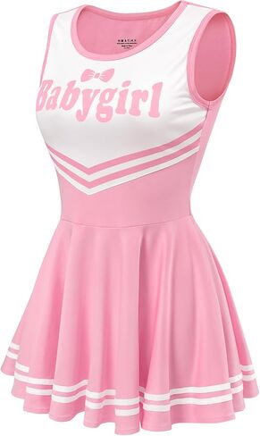 Littleforbig Women Somplessiss بشكل عام Babygirl Cheer Bodycon Mini Dress Skirt in Saudi Arabia