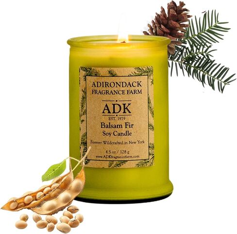 ADK Balsam & Fir Scented Candle, 4.5 Oz Natural Aromatherapy Candle for Home Decor & Kitchen Décor, Relaxing Plant-Based Wax Candles Perfect for Gift Giving in Saudi Arabia