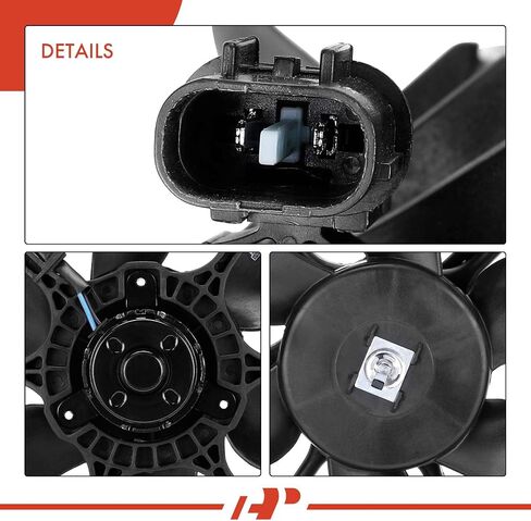 A-Premium Engine Radiator Cooling Fan Assembly Compatible with Hyundai Models - Accent 2000-2005 - Replace# 2538625001, 2535025000 in Saudi Arabia